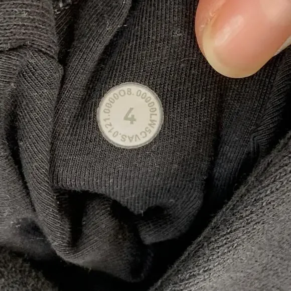 Lululemon Jogger Womens 4 Black Scuba High Rise Fleece Lined Drawstring Sweat - Picture 7 of 11